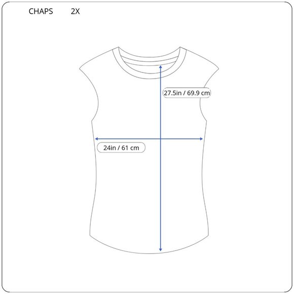 Chaps Womens Top 2X Plus Draped Boat Neck Sleeveless Blue Stripe STR58XE - Picture 4 of 9